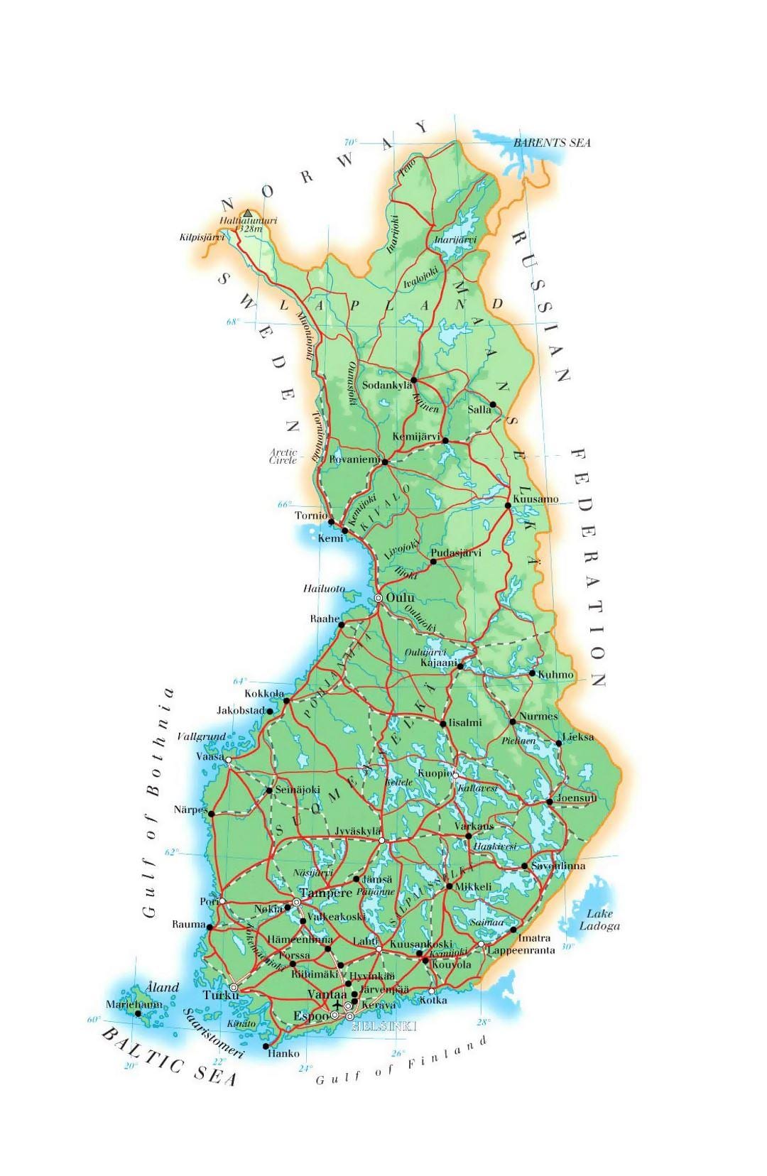 মানচিত্র, ফিনল্যান্ড টিলা