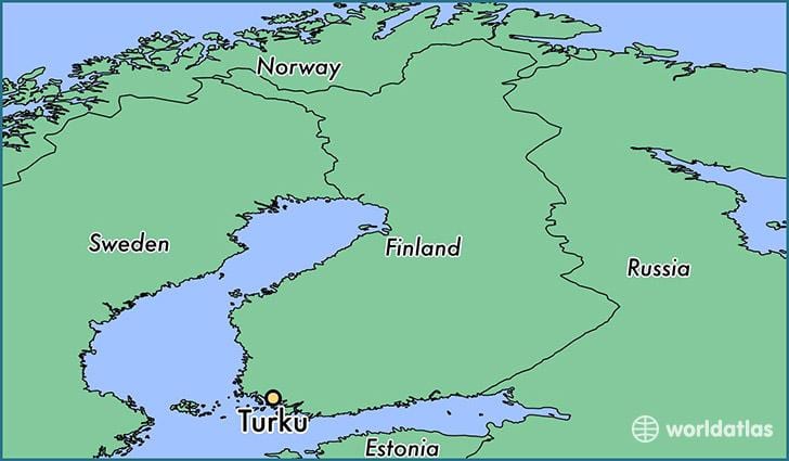মানচিত্র এর turku ফিনল্যান্ড
