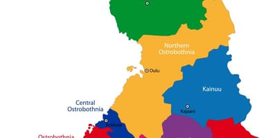 ফিনল্যান্ড প্রদেশের মানচিত্র