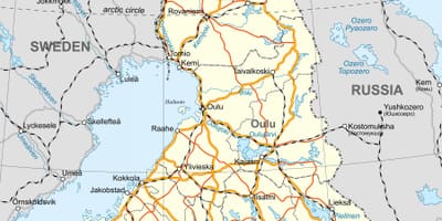 মানচিত্র, ফিনল্যান্ড, রাজনৈতিক