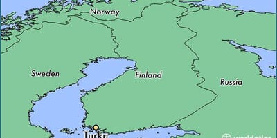 মানচিত্র এর turku ফিনল্যান্ড